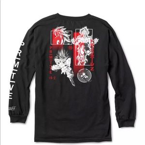 NEW Primitive X Dragon Ball Z Goku Long Sleeve Tee